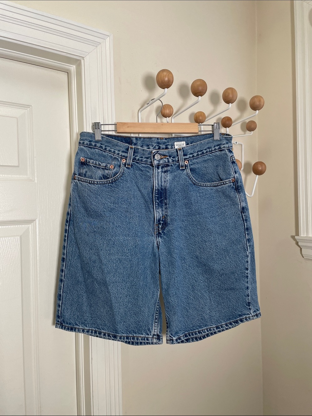 Levi's 550 - 90s Vintage Denim Shorts - Blue - 34